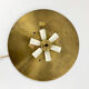 ceiling lamp by carl fagerlund for Lyfa, glass & brass, Denmark, 1960s