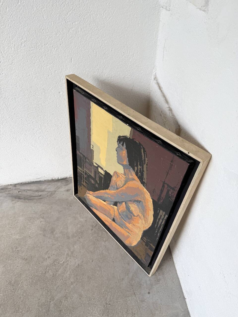 Oil painting of a naked woman