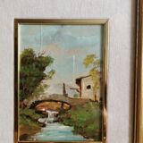Oil on wood frame