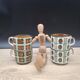 Set of 4 Boch 1966 Bernadette and Noix cups