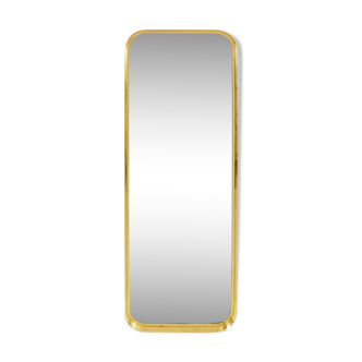Rectangular mirror in gilded brass, 1970s