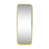 Rectangular mirror in gilded brass, 1970s