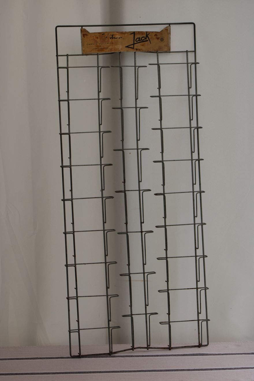 Old postcard wall display