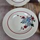 Lot de 4 assiettes creuses vintage Sarreguemines modèle Champfleury