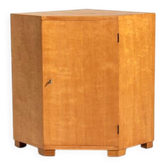 Scandinavian Birch Corner Cabinet, Mid-Century