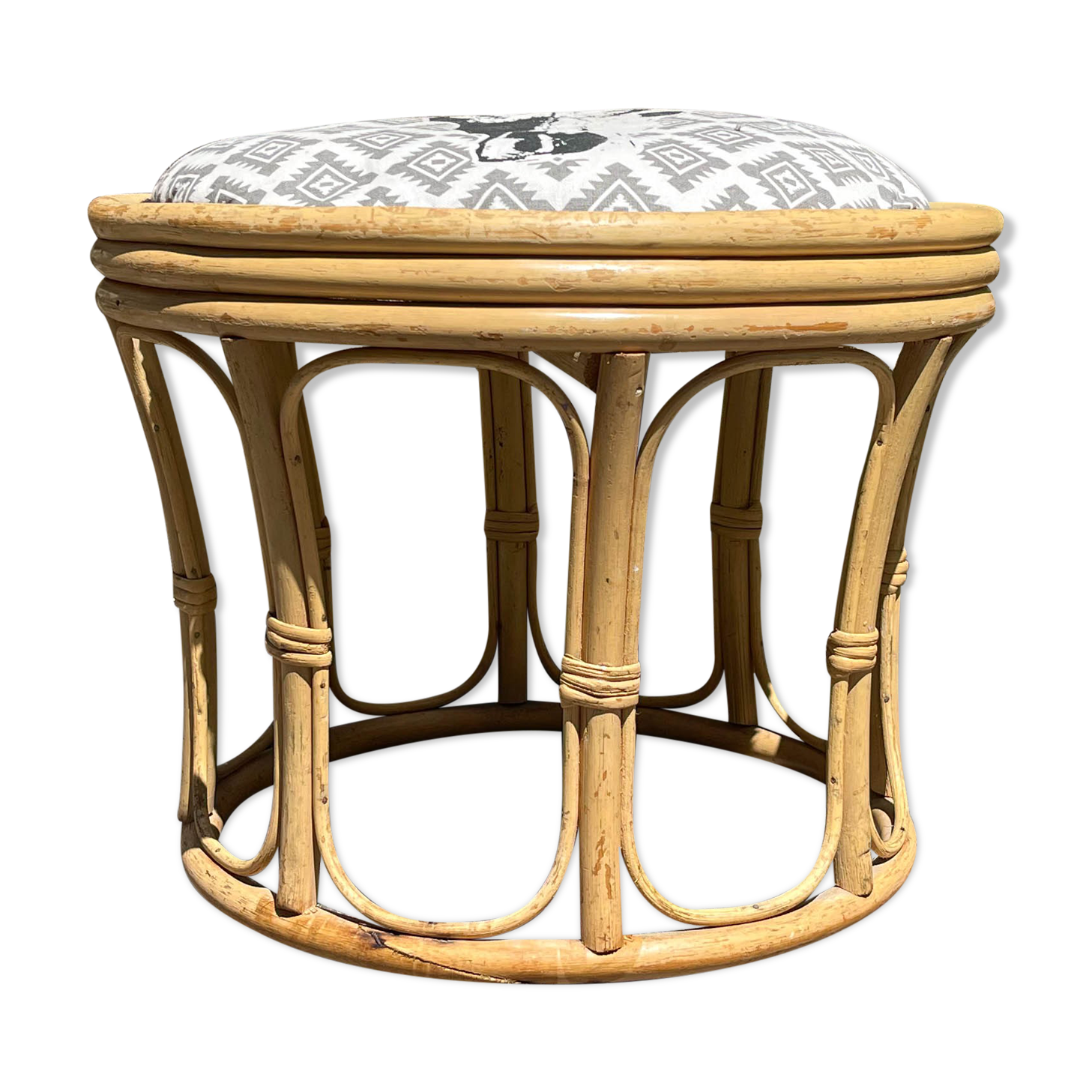 Bamboo stool 50s