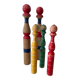 Old wooden bowling pins