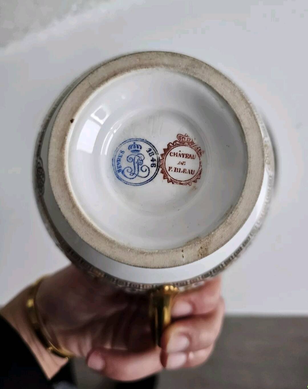 Sèvres cup and saucer 1846