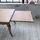 Farm table cherry wood with curved legs, 19th century.