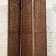 3-section rattan and wicker screen