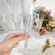 9 cut crystal flutes French