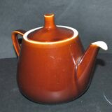 Vintage Villeroy Boch ceramic teapot 1960-70 chocolate caramel color