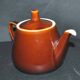 Vintage Villeroy Boch ceramic teapot 1960-70 chocolate caramel color