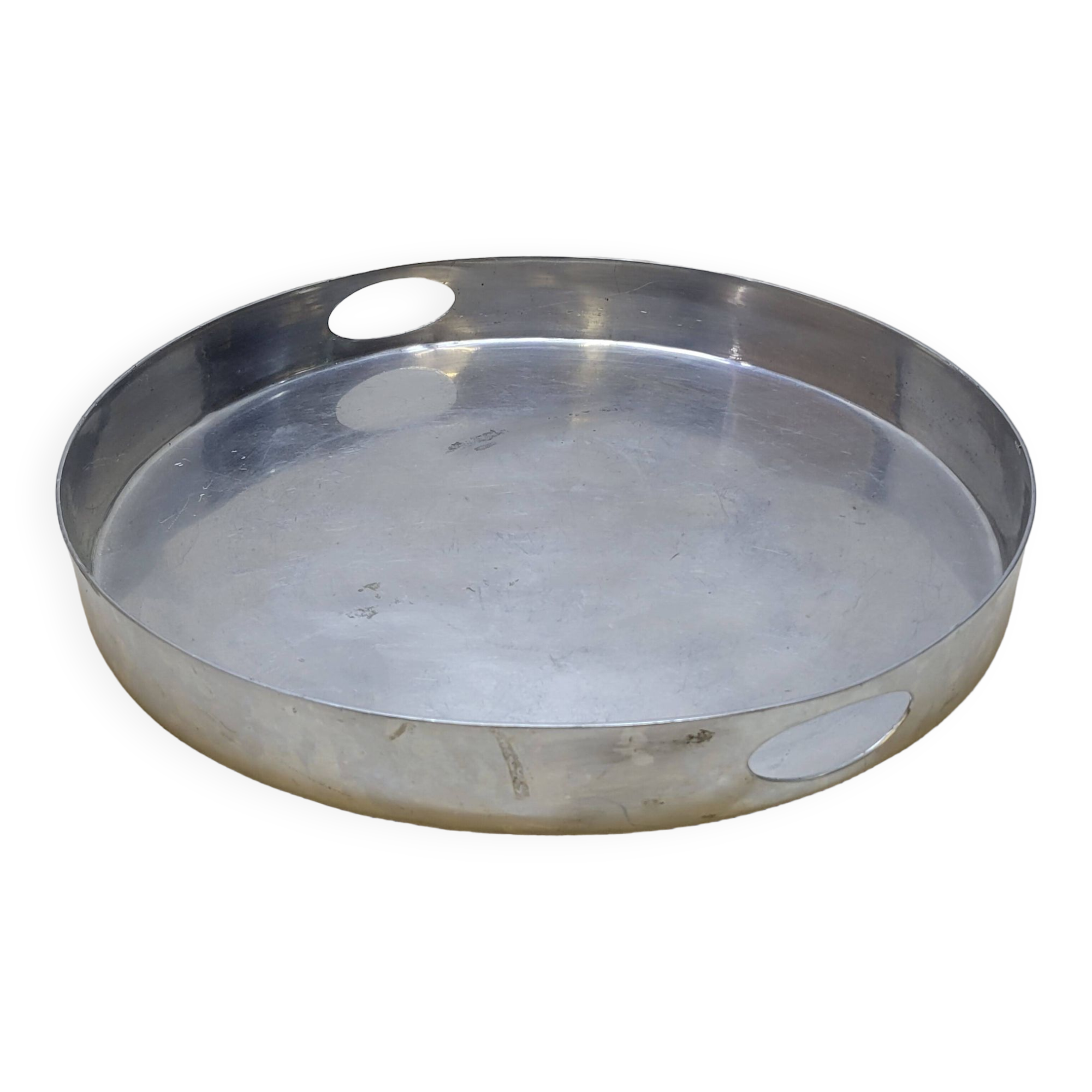 Large Vintage Aluminum Serving Tray