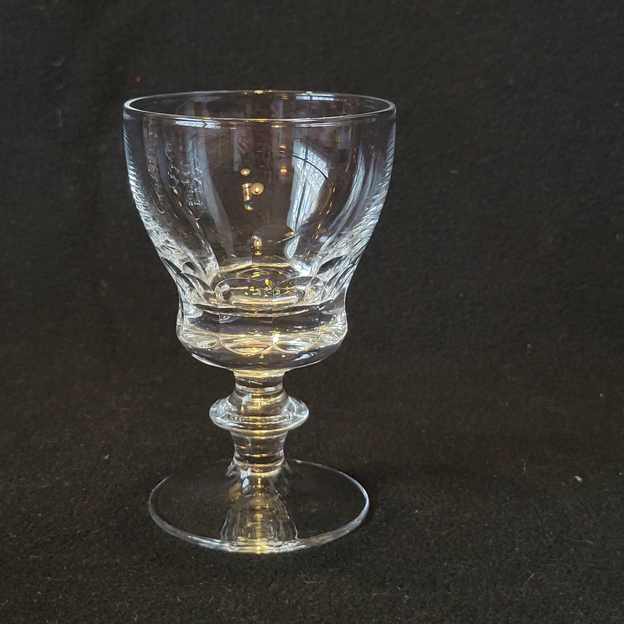 6 Antique Baccarat Cut Crystal Port or White Wine Glasses?