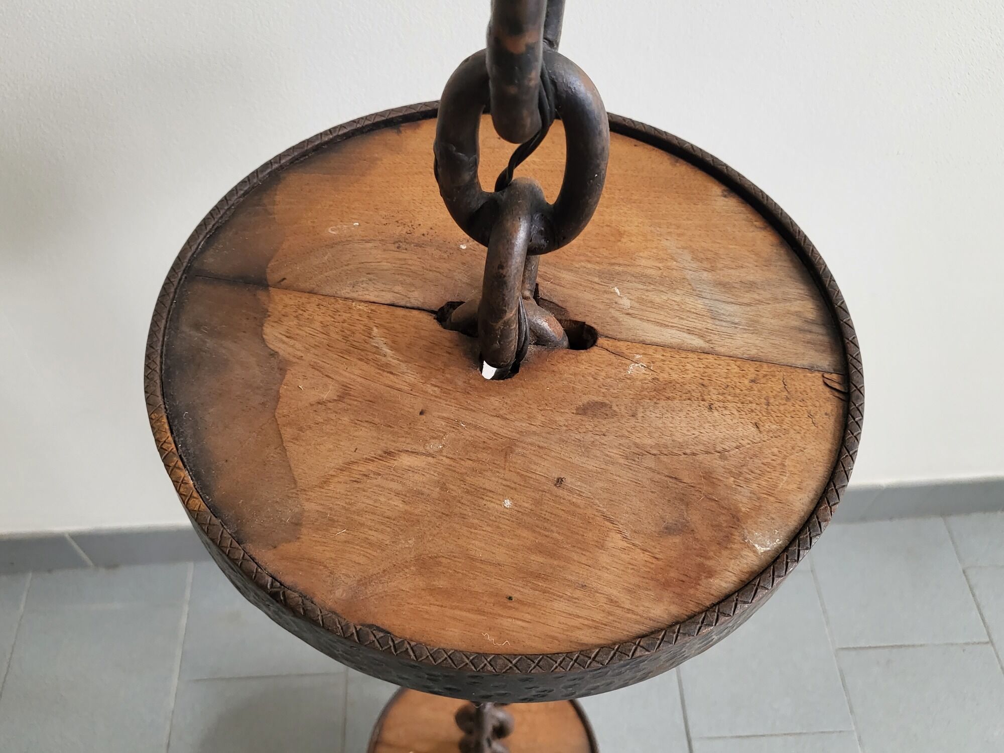 Vintage brutalist floor lamp 1970