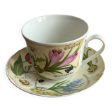 Déjeuner (tasse/sous tasse) porcelaine anglaise
