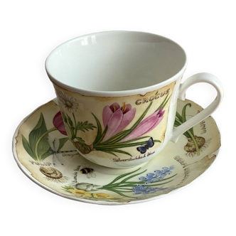 English porcelain breakfast cup/saucer