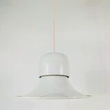 White metal pendant lamp by Joe Colombo, Italy, 1950s