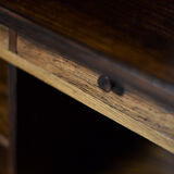 Vintage Mid-Century Danish Modern Rosewood Bookcase with Bar by Erik Brouer for Brouer Møbelfabrik,