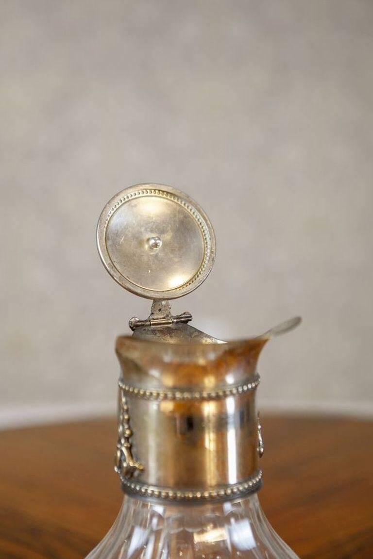 English Pitcher with Silver-Plated Handle, 1920s