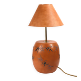Lampe de table vintage en céramique texturée