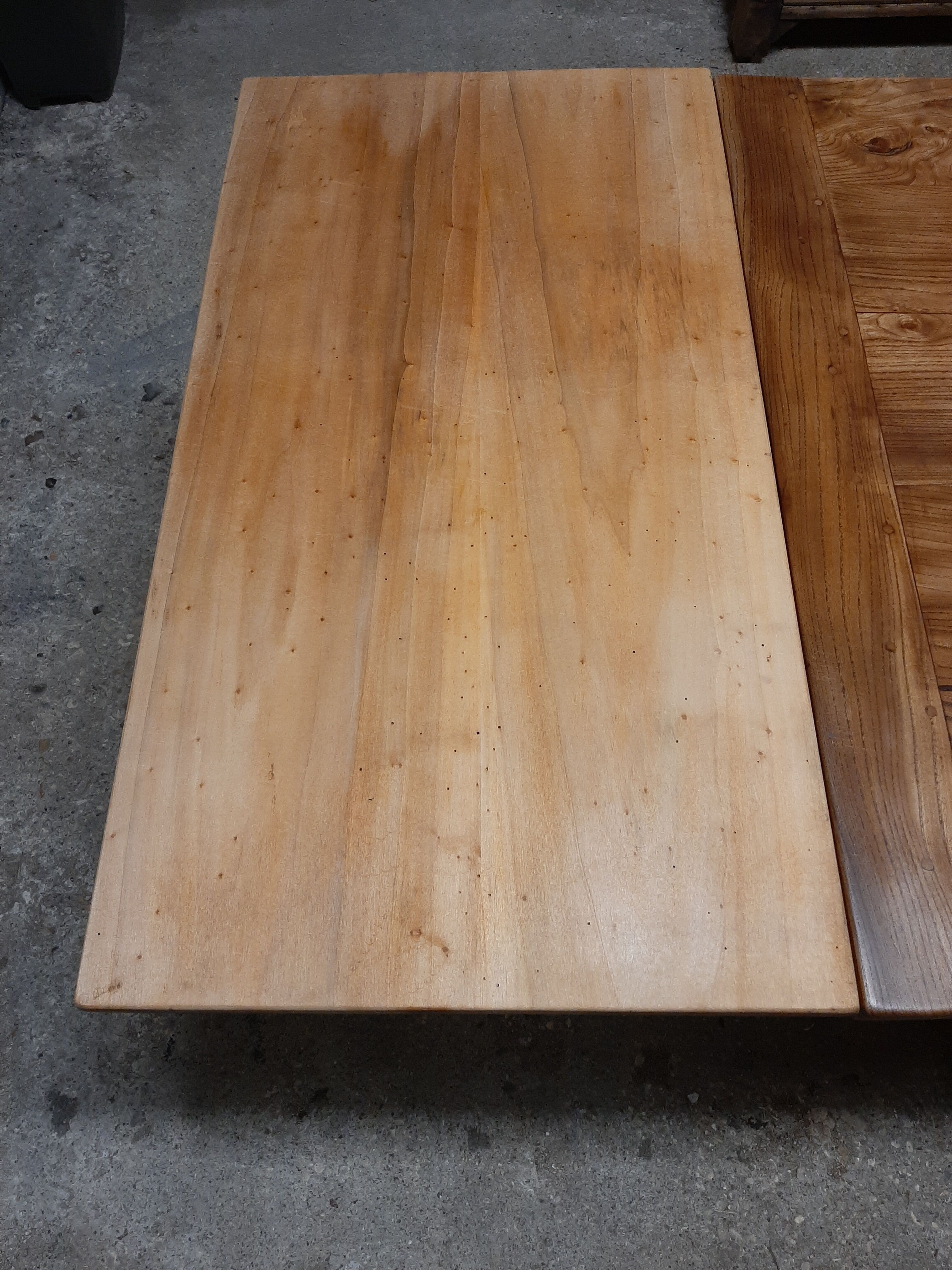 Extended farmhouse table