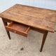 Solid wooden farm table with 1 drawer