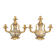Pair of three-light candelabra Napoleon III