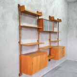 Mid-Century Modular Teak Wall Unit by John Texmon for Blindheim Mobelfabrik, Norway,  1960s