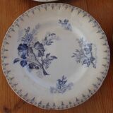 4 dessert plates U&C Sarreguemines, Flore model