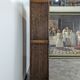Reconstruction-style oak display cabinet
