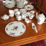 Service 85 pieces crockery Villeroy and Boch Vieux Strasbourg floral decoration