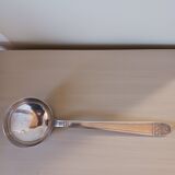 Silver-plated metal ladle, art deco motif.