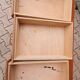 Bureau d'écolier en formica , bois et métal vintage