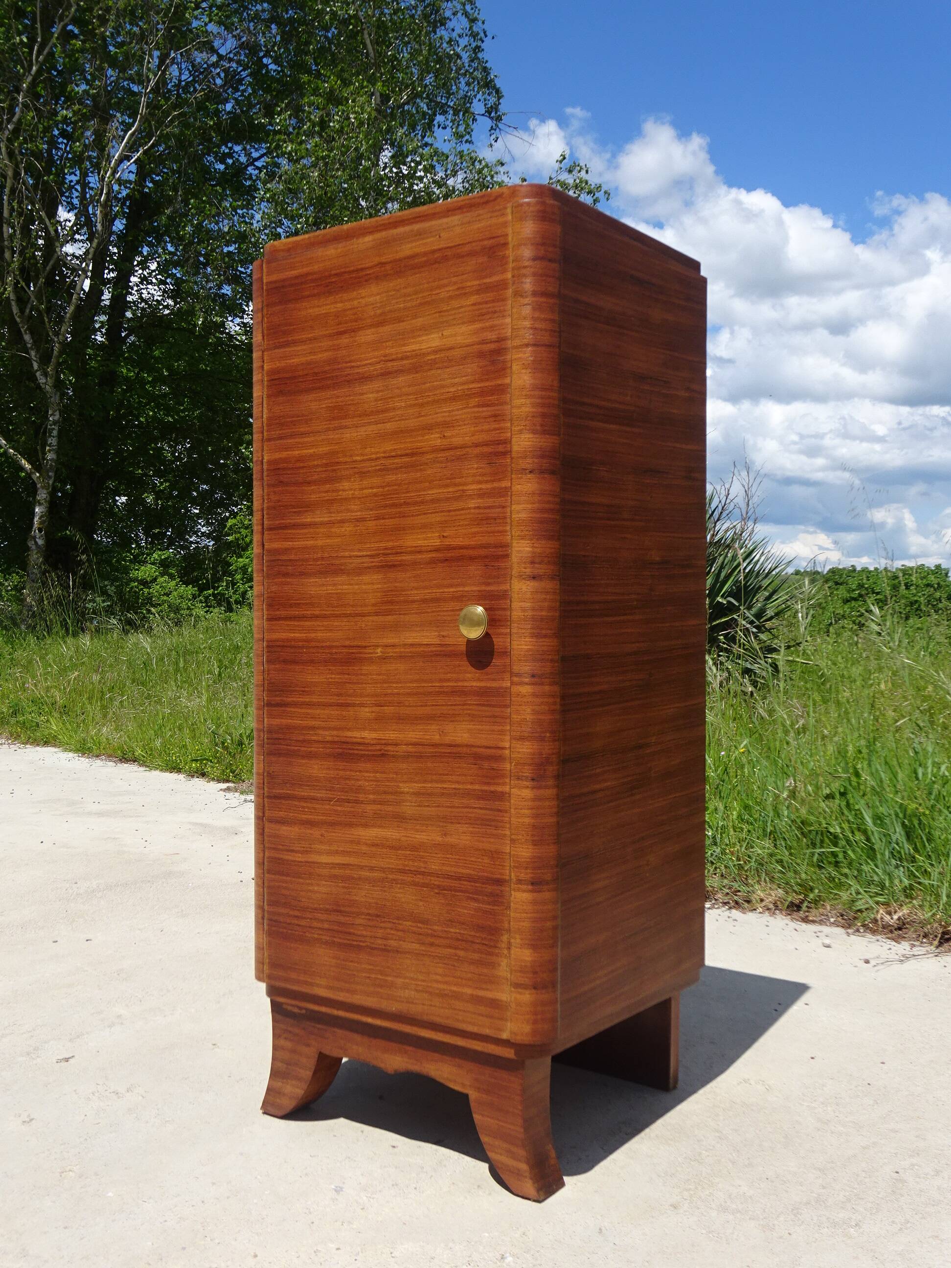 Art Deco filing cabinet, column shape