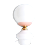 Vintage table lamp - opal and opaline