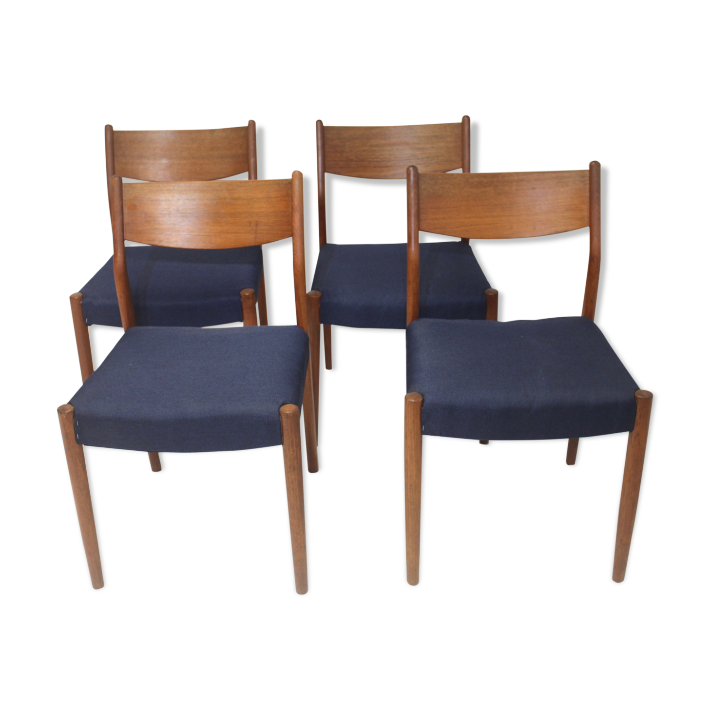 Set de 4 chaises en teck Cees Braakman pour Pastoe 1960.