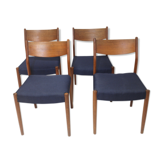 Set of 4 Cees Braakman teak chairs for Pastoe 1960.