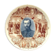 Plate Sarreguemines model Nicholas II Tsar of Russia