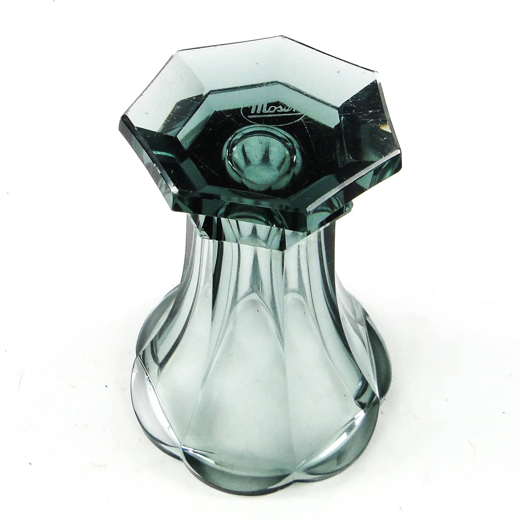 Vase, Art Deco, crystal, Moser, Czechoslovakia, 1930s