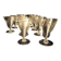 Set of 12 glass liqueur glasses from the 1930s 1940s