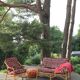 Canapé en bambou vintage années 90