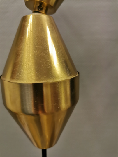 Hanging lamp in solid brass designed by Fritz Schlegel for Lyfa Denmark.