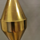 Hanging lamp in solid brass designed by Fritz Schlegel for Lyfa Denmark.
