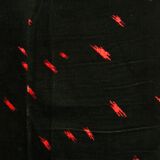 Convertible sofa in black velvet, 80s