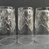 3 grands verres Saint Louis service Sammy estampillés
