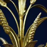Golden suspension, 3 branches, wheat cob decoration.