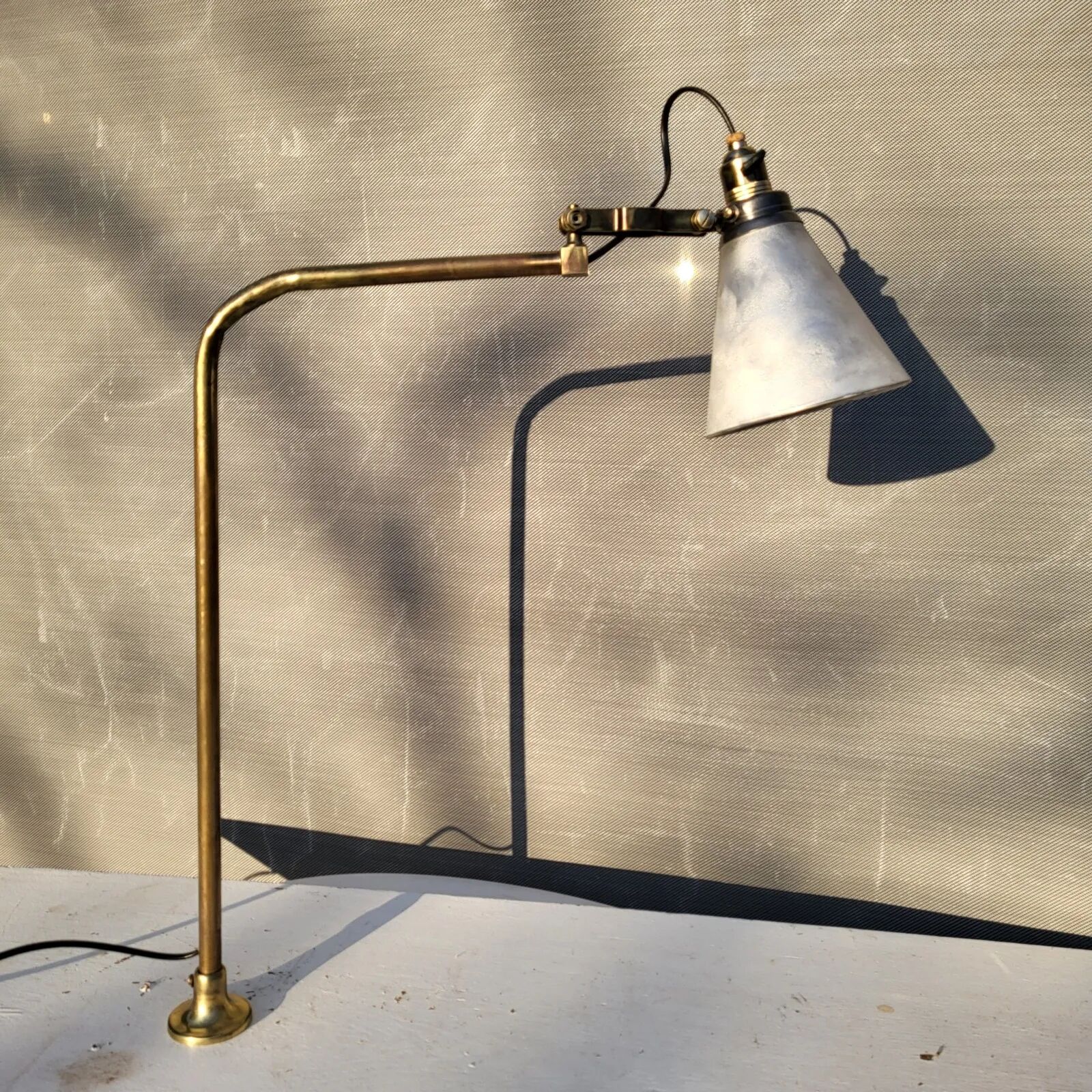 Mid-century architect's handcrafted lamp