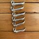 Silver metal swan knife holder